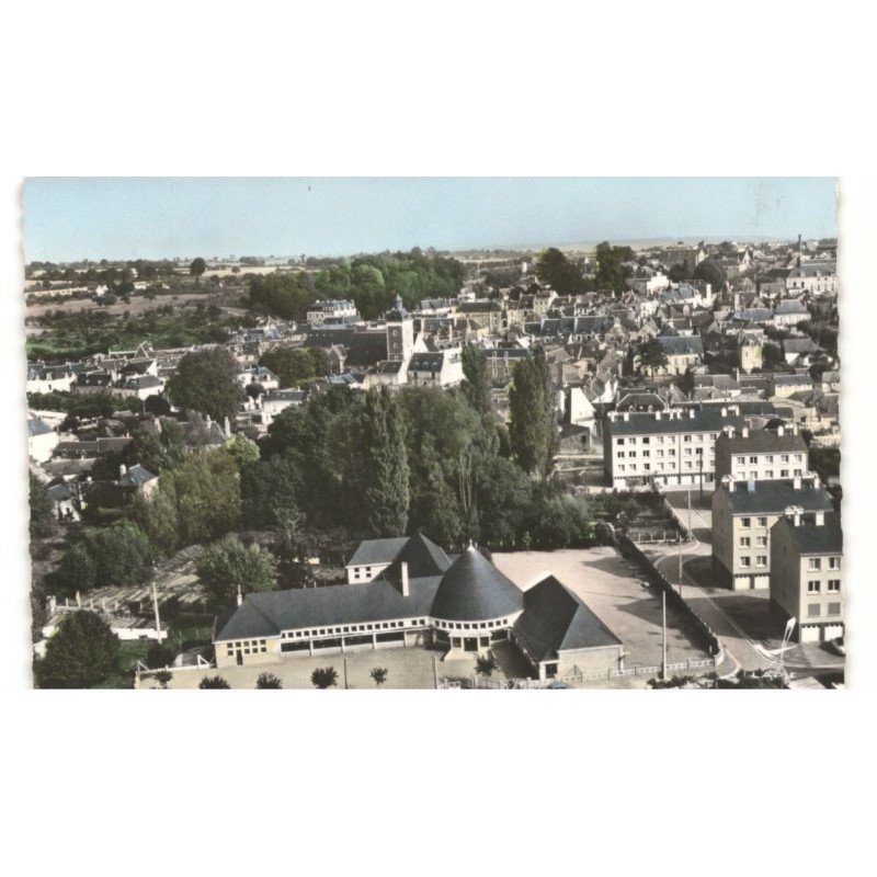 CHATEAU-du-LOIR: vue aérienne 10X15 - très bon état