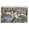 LA FLECHE: le loir, l'hôtel de ville et vue centrale vue aérienne 10X15 - très bon état