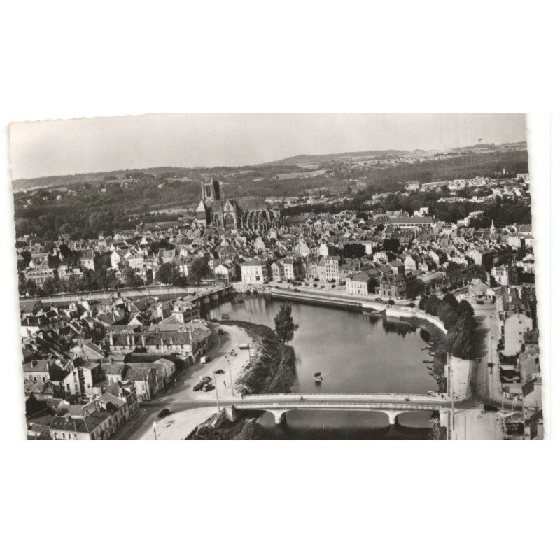 MEAUX: la mame et ses ponts vue aérienne 10X15 - très bon état