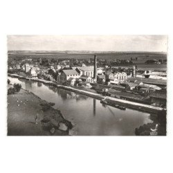 BRAY-sur-SEINE: la sucrerie vue aérienne 10X15 - très bon état