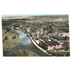 BRAY-sur-SEINE: la vallée de la saine vue aérienne 10X15 - très bon état