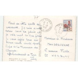 BRAY-sur-SEINE: la plage vue aérienne 10X15 - très bon état