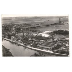 BRAY-sur-SEINE: la sucrerie vue aérienne 10X15 - très bon état