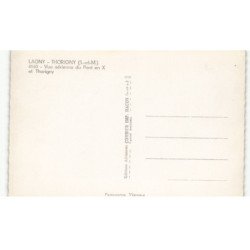 LAGNY-THORIGNY: pont en X et thorigny vue aérienne 10X15 - très bon état