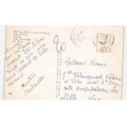 BRAY-sur-SEINE: vue générale, l'église, vue d'ensemble, la seine vue aérienne 10X15 - très bon état