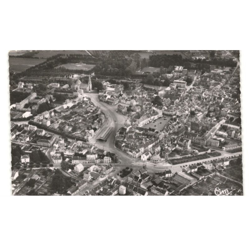 COULOMMIERS: sur le cours gambetta vue aérienne 10X15 - très bon état
