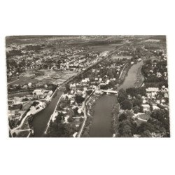 CHELLES: canal et la marne vue aérienne 10X15 - très bon état