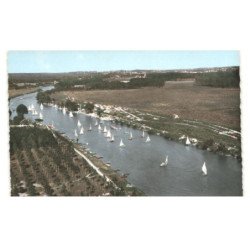 environs CHELLES: les voiliers sur la marne vue aérienne 10X15 - très bon état