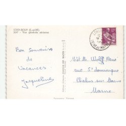 SOISY-BOUY: vue générale vue aérienne 10X15 - très bon état
