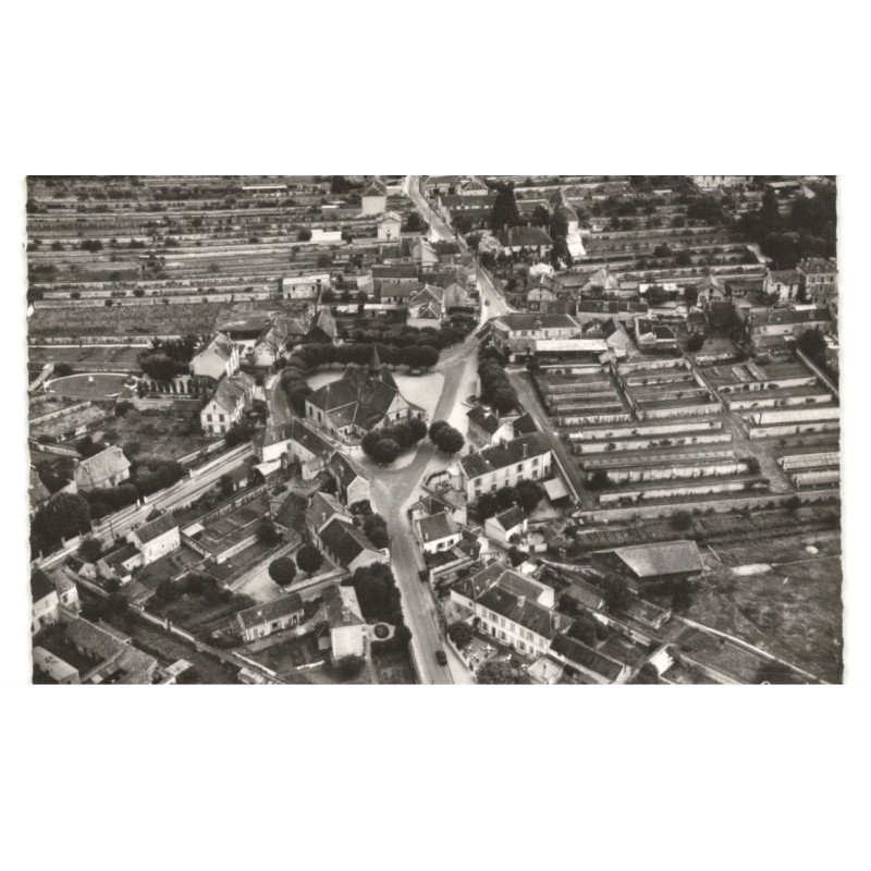 THOMERY: vue générale vue aérienne 10X15 - très bon état