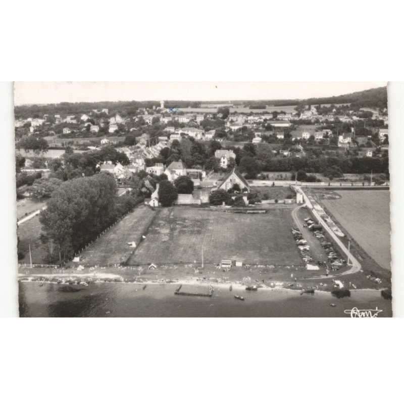 SAMOREAU: la plage vue aérienne 10X15 - très bon état