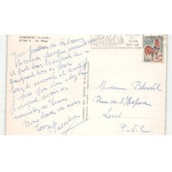 SAMOREAU: la plage vue aérienne 10X15 - très bon état