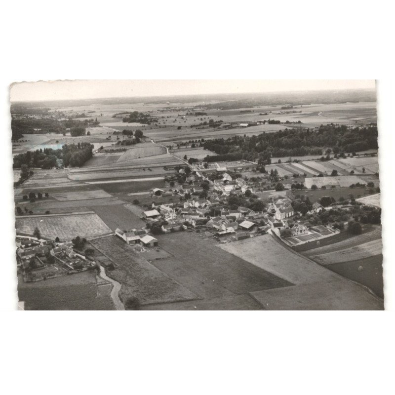 SAINT-GERMAIN-sur-ECOLE: vue panoramique vue aérienne 10X15 - très bon état