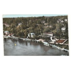 GAMOIS-sur-SEINE: quai franklin-roosevelt vue aérienne 10X15 - très bon état