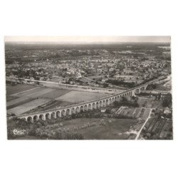 SAINT-MAMMES: viaduc vue aérienne 10X15 - très bon état