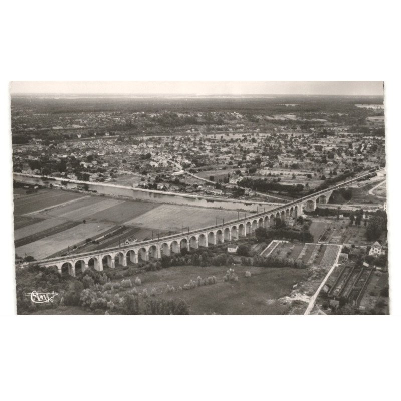 SAINT-MAMMES: viaduc vue aérienne 10X15 - très bon état