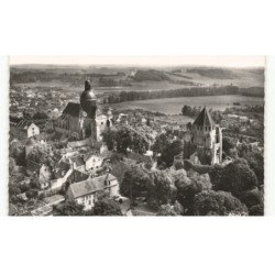PROVINS: la tour de césar et l'église saint-quiriace vue aérienne 10X15 - très bon état