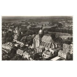 PROVINS: l'église saint-quiriace et panorama sur la tour de césar vue aérienne 10X15 - très bon état