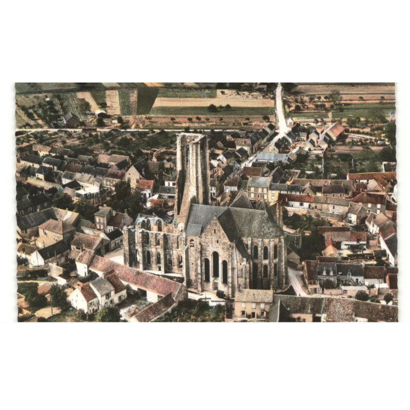 LARCHANT: l'église saint-mathurin vue aérienne 10X15 - très bon état