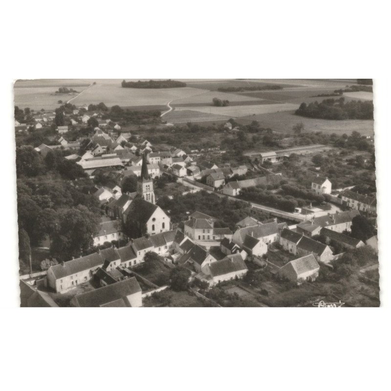 MARLES-en-BRIE: rue de l'echelle vue aérienne 10X15 - très bon état