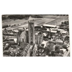 LARCHANT: l'église vue aérienne 10X15 - très bon état