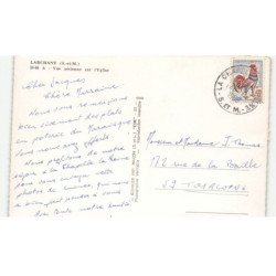 LARCHANT: l'église vue aérienne 10X15 - très bon état