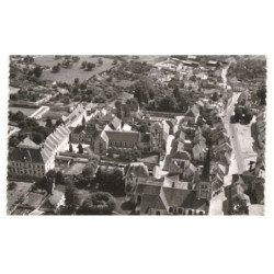 JOUARRE: l'église et de l'abbaye vue aérienne 10X15 - très bon état
