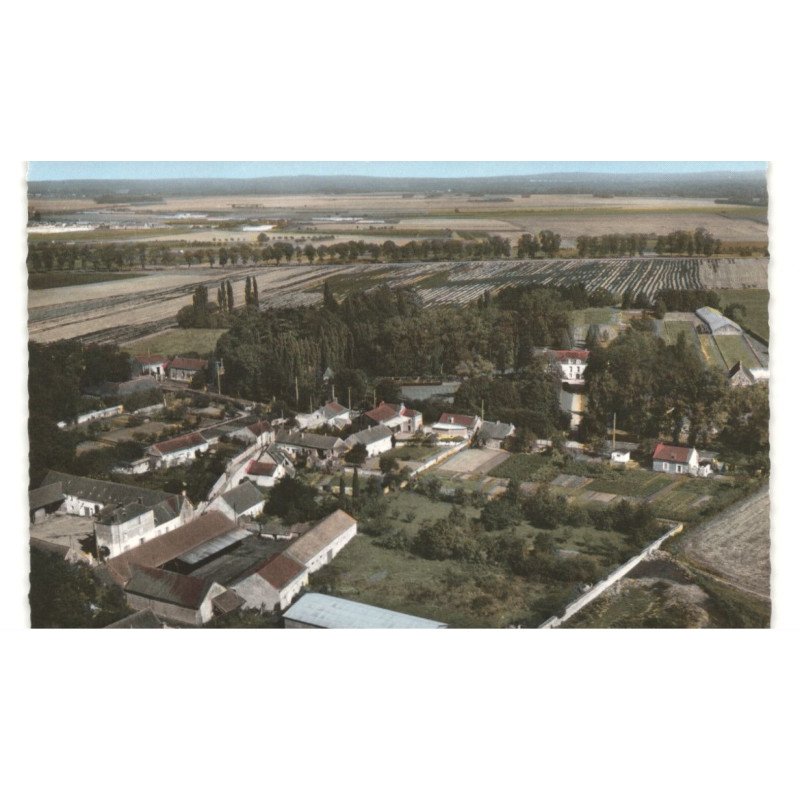 GRISY: vue générale de suisnes vue aérienne 10X15 - très bon état