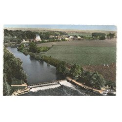 TRILBARDOU: le barrage vue aérienne 10X15 - tès bon état