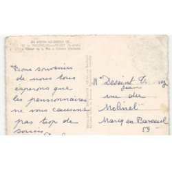 VILLENEUVE-sur-BELLOT: chalet de la fée, colonie d'enfants vue aérienne 10X15 - état