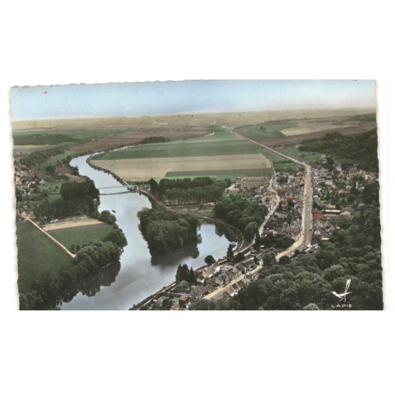 SAINT-JEAN-les-DEUX-JULMEAUX: vue panoramique vue aérienne 10X15 - tès bon état