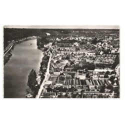 THOMERY: bords de seine vue aérienne 10X15 - tès bon état
