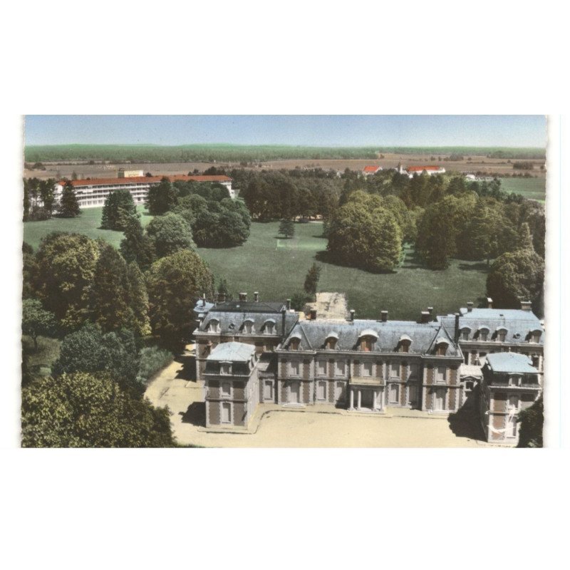 NEUFMOUTIERS: le château vue aérienne 10X15 - tès bon état