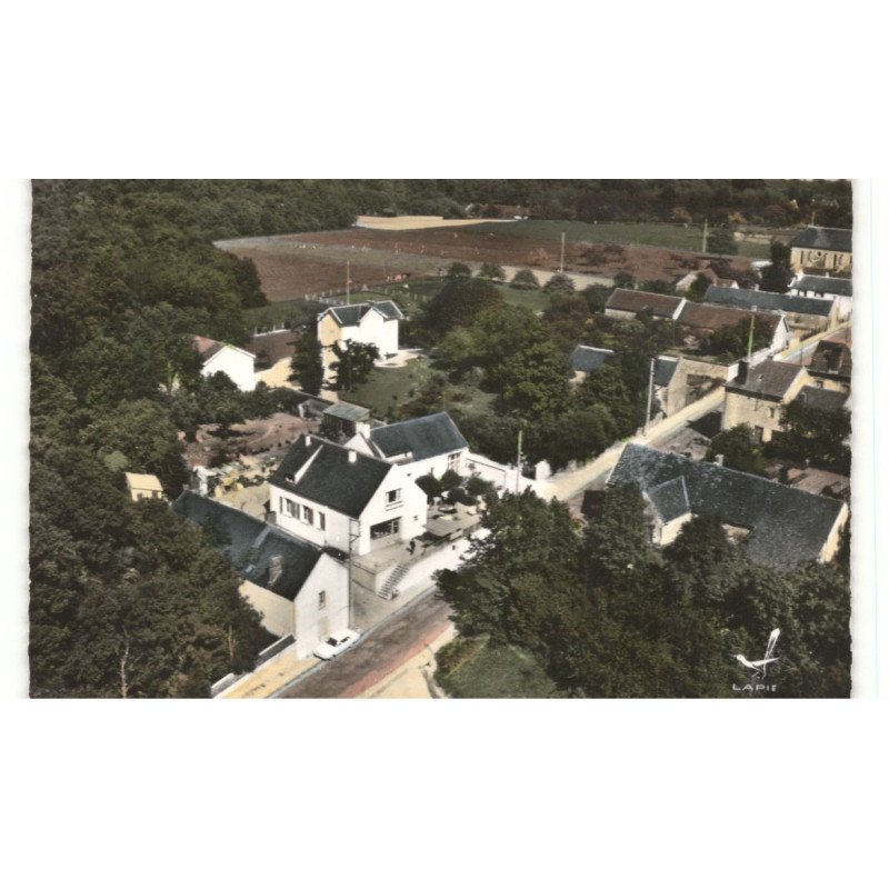 GURCY-le-CHATEL: vue panoramique vue aérienne 10X15 - très bon état