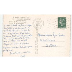 PONTAULT-COMBAULT: avenue du duc de dantzig et avenue de la république vue aérienne 10X15 - très bon état