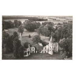CHAUMES-en-BRIE: le sruines du vivier vue aérienne 10X15 - très bon état