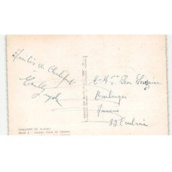 CHALIFERT: jonction canal de chalifert à la marne et l'écluse vue aérienne 10X15 - très bon état