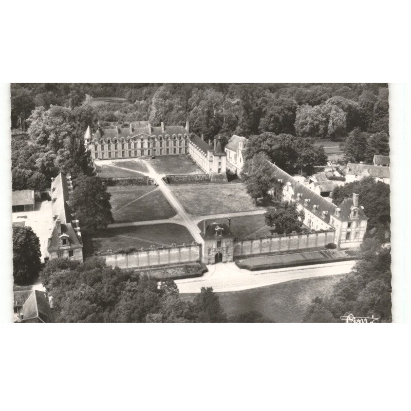 FLEURY-en-BRIE: le château (façade principale) vue aérienne 10X15 - très bon état