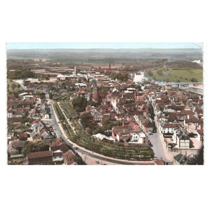 BRAY-sur-MARNE: vue générale vue aérienne 10X15 - très bon état