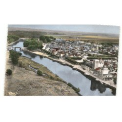 BRAY-sur-SEINE: vue générale vue aérienne 10X15 - très bon état