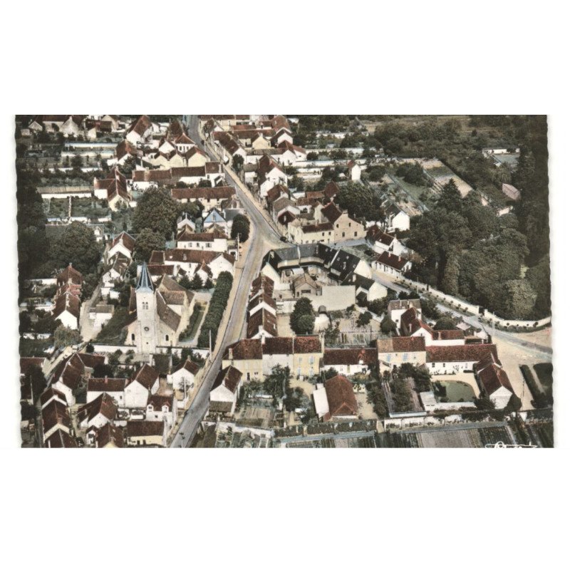 BOURRON: vue générale vue aérienne 10X15 - très bon état