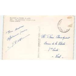 BLANDY-les-TOURS: château médiéval vue aérienne 10X15 - très bon état
