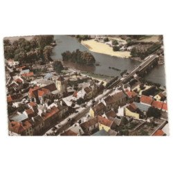 TRILPORT: la marne et la plage, l'église vue aérienne 10X15 - très bon état