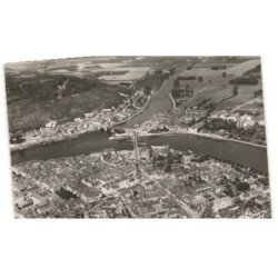 MONTEREAU: confluent de la seine et de l'yonne vue aérienne 10X15 - très bon état