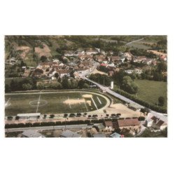 TERSMES: vue panoramique sur stade et panorama sur le village vue aérienne 10X15 - très bon état