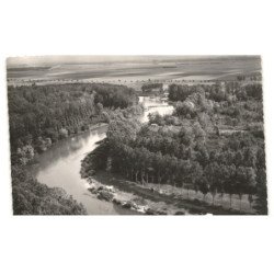 CHATENAY-sur-SEINE: sur la seine vue aérienne 10X15 - très bon état