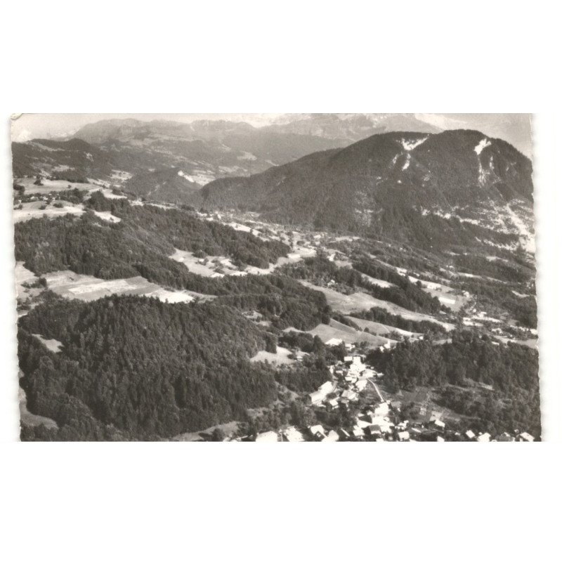 CHATILLON-sur-CLUSES: vue générale et le mont blanc vue aérienne 10X15 - très bon état