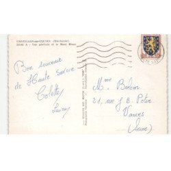 CHATILLON-sur-CLUSES: vue générale et le mont blanc vue aérienne 10X15 - très bon état