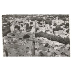 SALON: sur la rue de l'horloge, l'église, saint-laurent, l'horloge vue aérienne 10X15 - très bon état