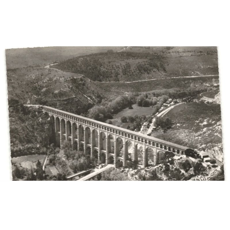 ROQUEFAVOUR: aqueduc vue aérienne 10X15 - très bon état